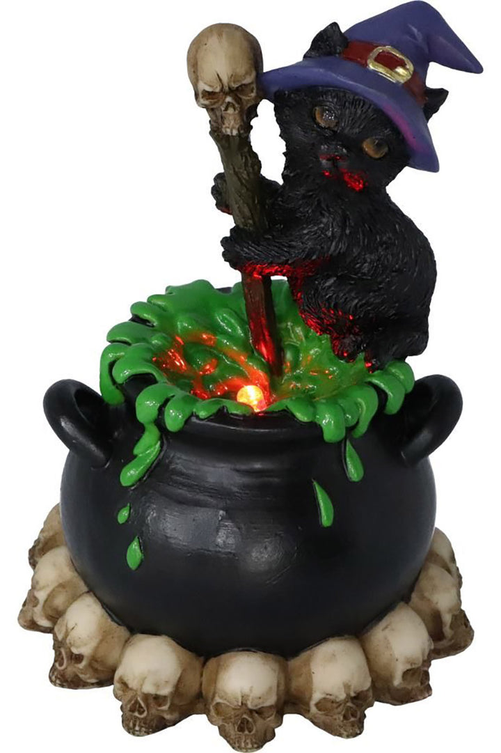 Spook Bubbling Cauldron Statue [Lights Up]