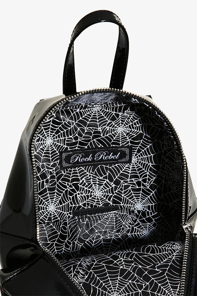 Monster Mash Collage Coffin Backpack