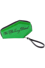 We Belong Dead Frankenstein & Bride Glitter Coffin Wallet