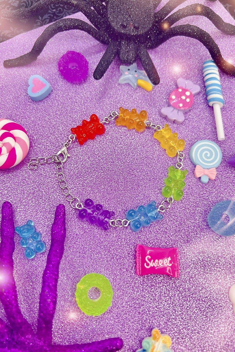 Tentacle Vomit Candy Crush Gummy Bear Bracelet - VampireFreaks
