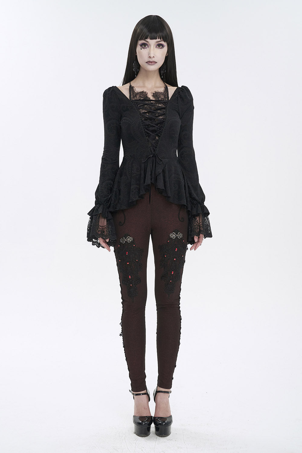 Romantic Goth Ruffles Top