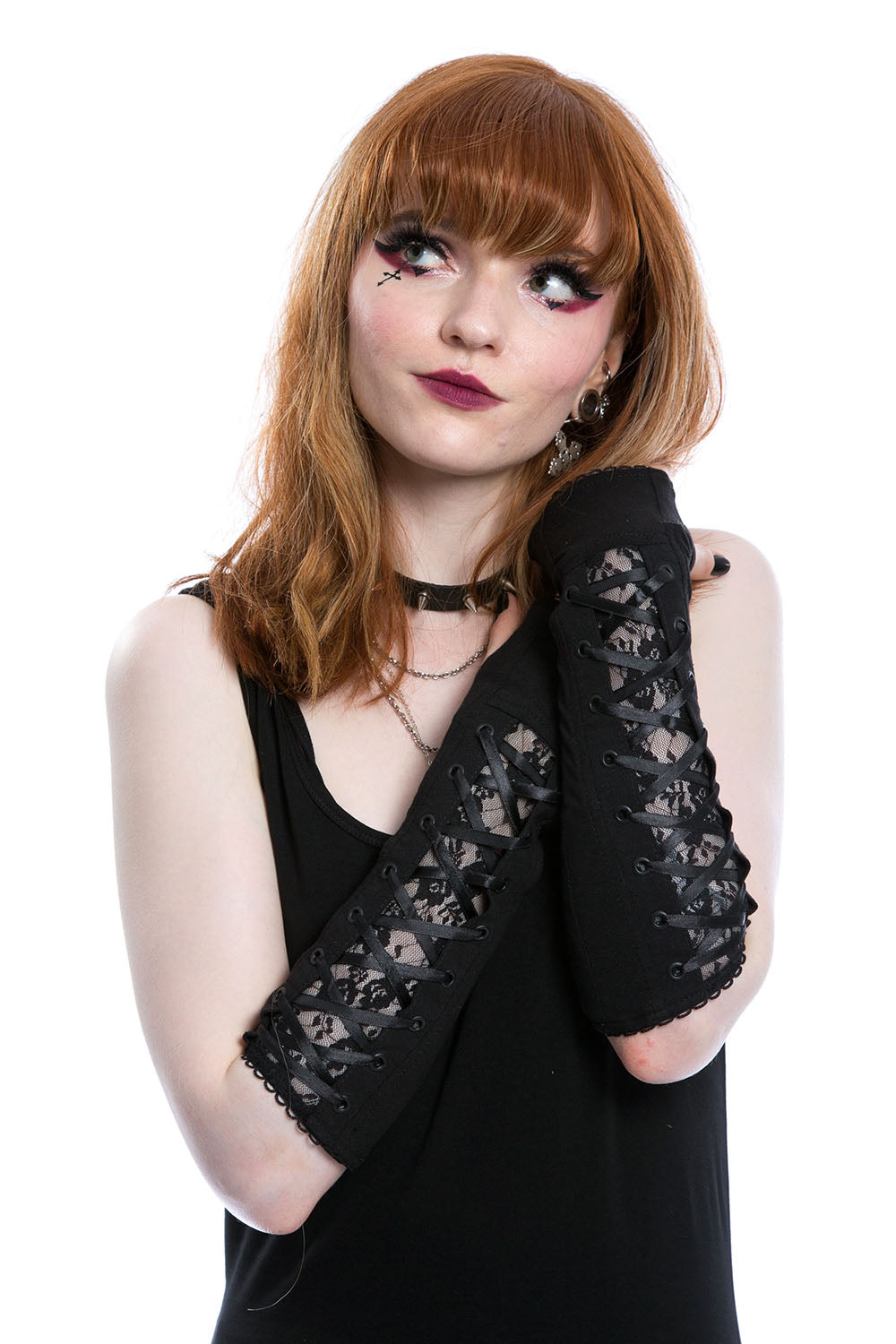 victorian gothic gloves arm warmers 