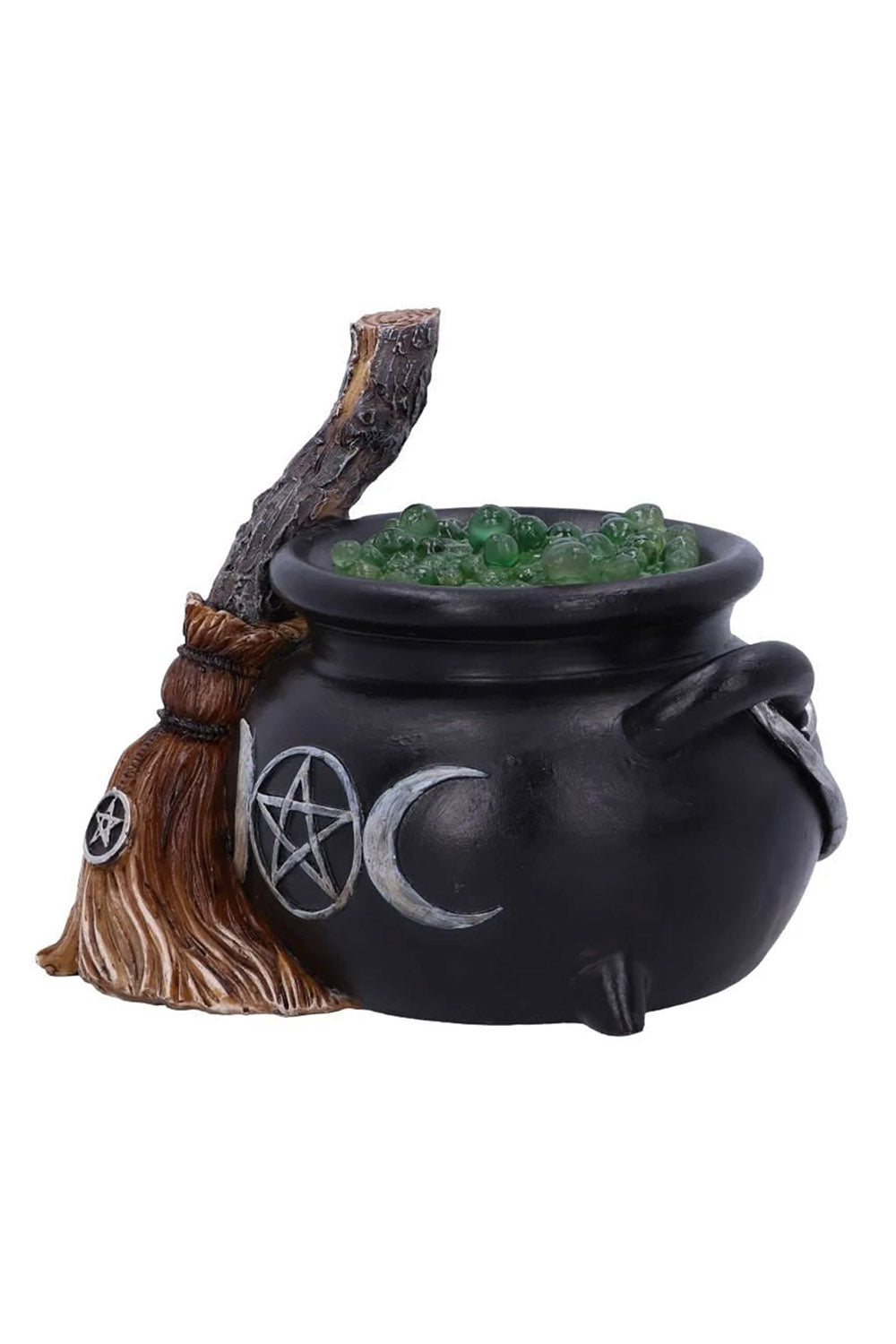 Cauldron with Broom