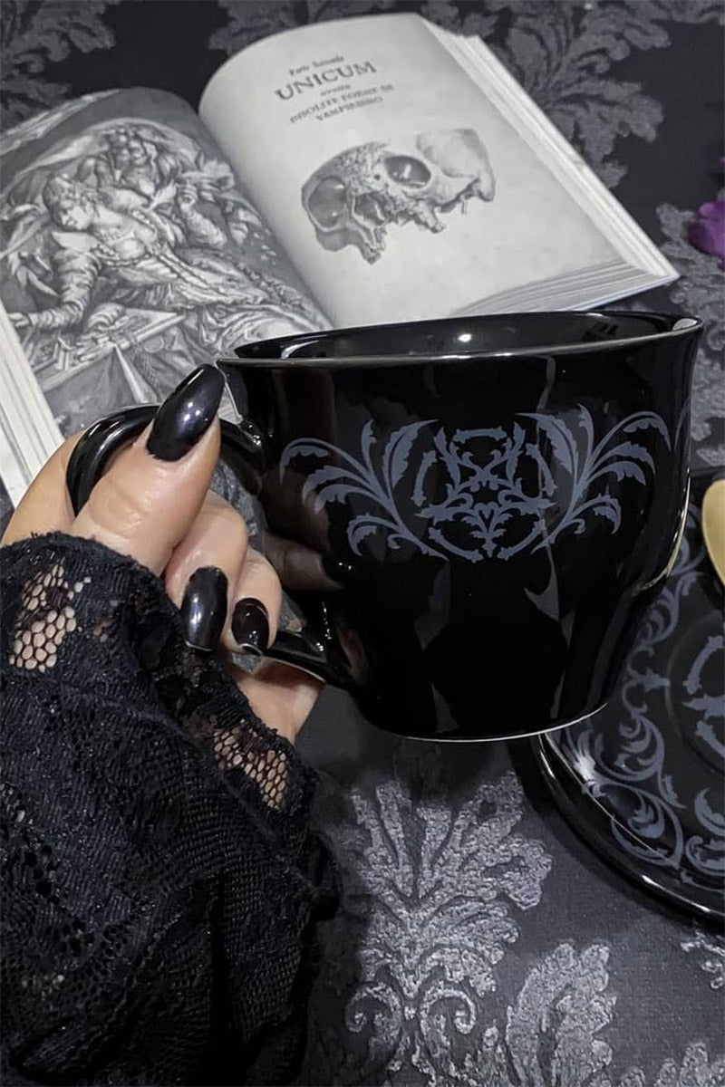 Morticia XL Teetasse und Untertasse