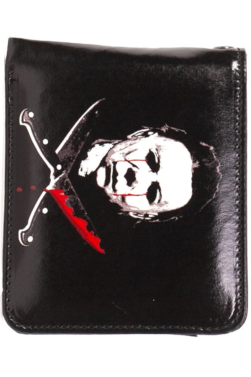 Rock Rebel Bloody Machete Michael Myers Bifold Wallet - VampireFreaks