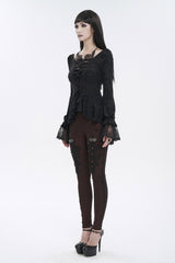 Romantic Goth Ruffles Top