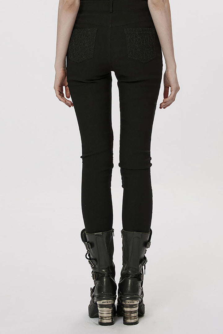 Black Mist Fishnet Skinny Jeans