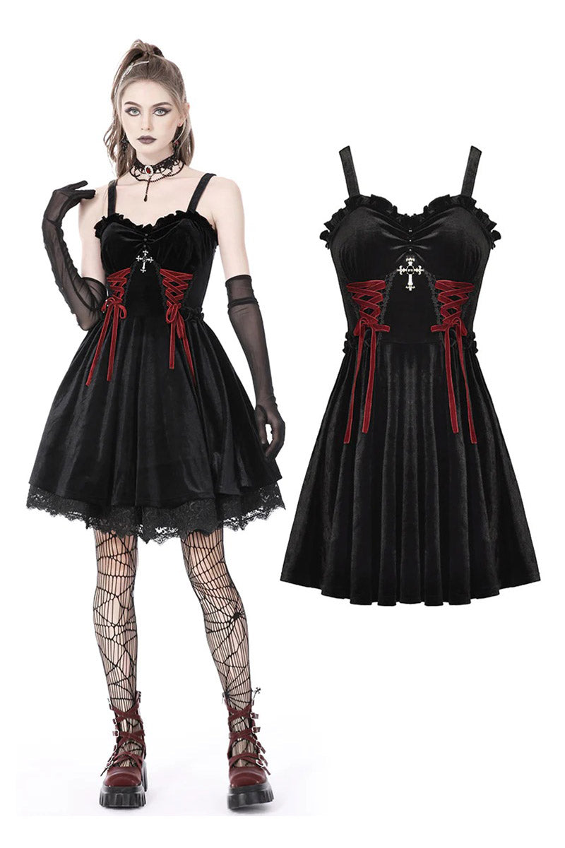Blackhearted Velvet Dress