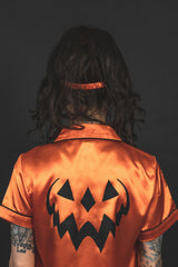 pumpkin pajama set by lively ghosts with sleep mask