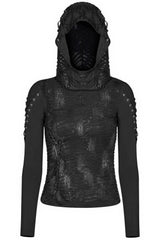 Ravenshade Distressed Hooded Top