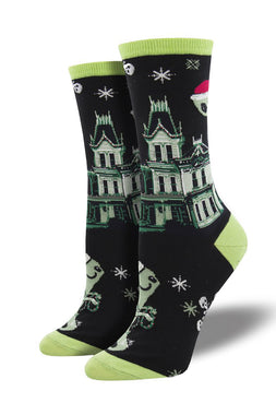 Twas a Ghostly Christmas Socks [Womens]