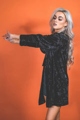 Cárdigan de vampiro vudú [NEGRO]