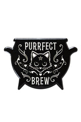 Purrfect Brew Cauldron Coaster Set
