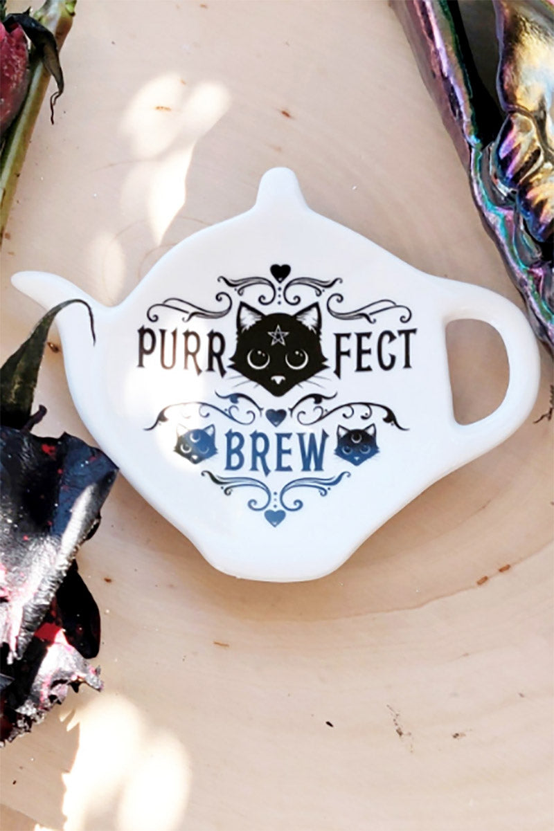 Purrfect Brew Tea Bag & Spoon Rest